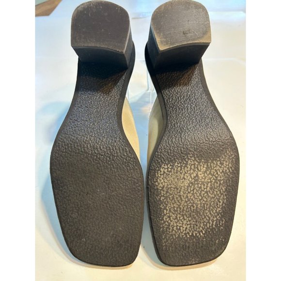 Women's Easy Spirit Slides Size 9 Estenby Natural Fabric Block Heel - Picture 7 of 9